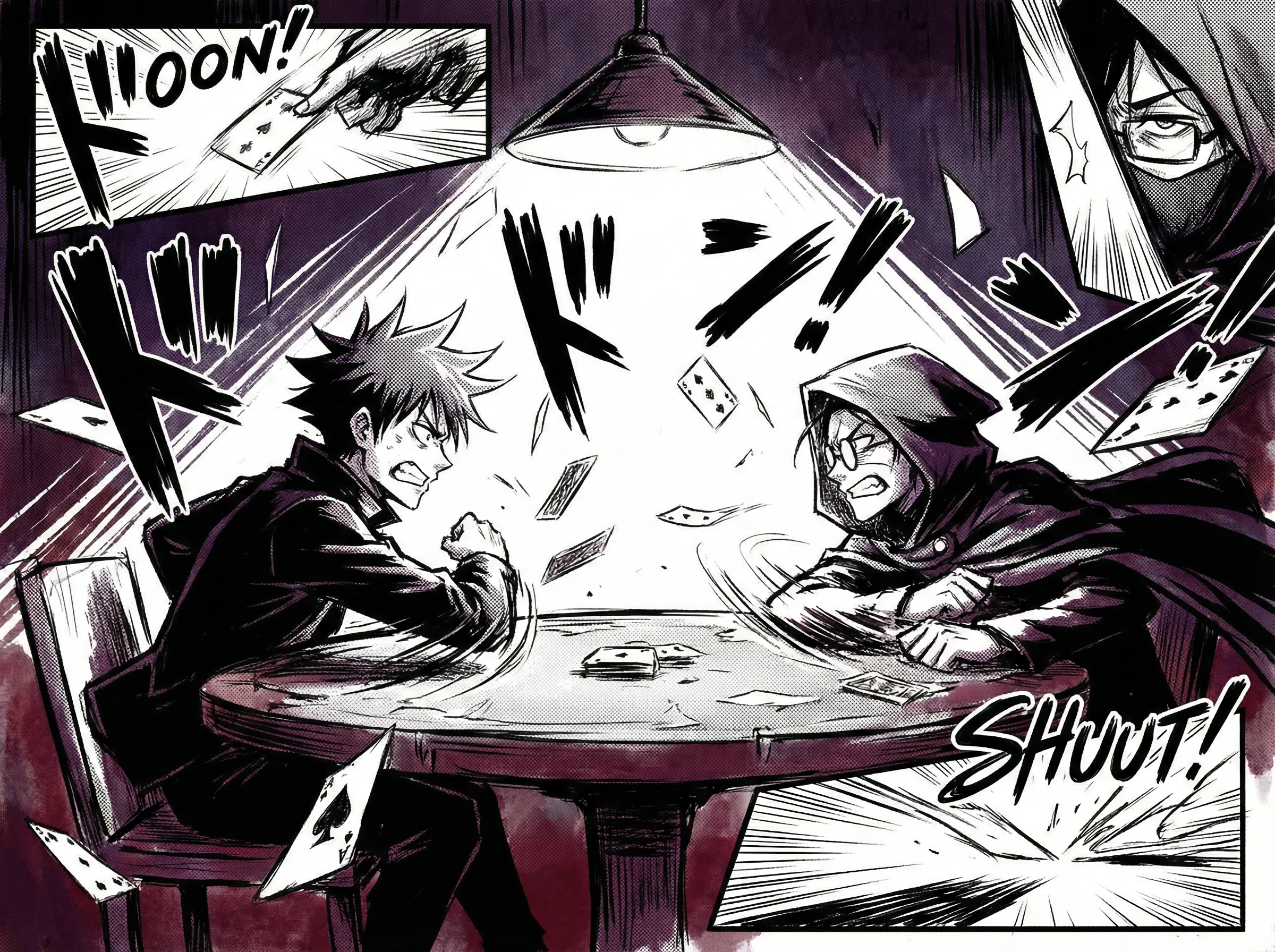 扑克对决漫画场景 - 亚洲娱乐