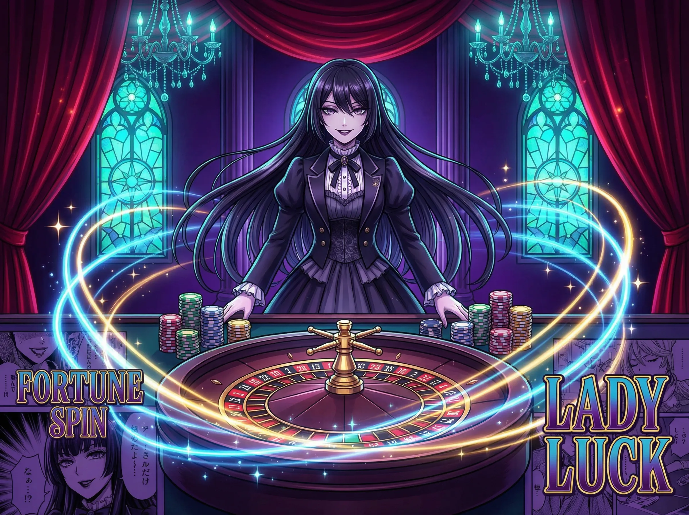 轮盘女神漫画角色 - 亚洲娱乐